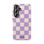 Lavender Checkered Samsung Case - Image 51