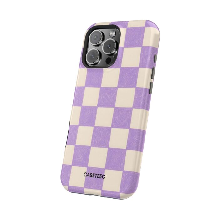 Lavender Checkered iPhone Case - Image 64