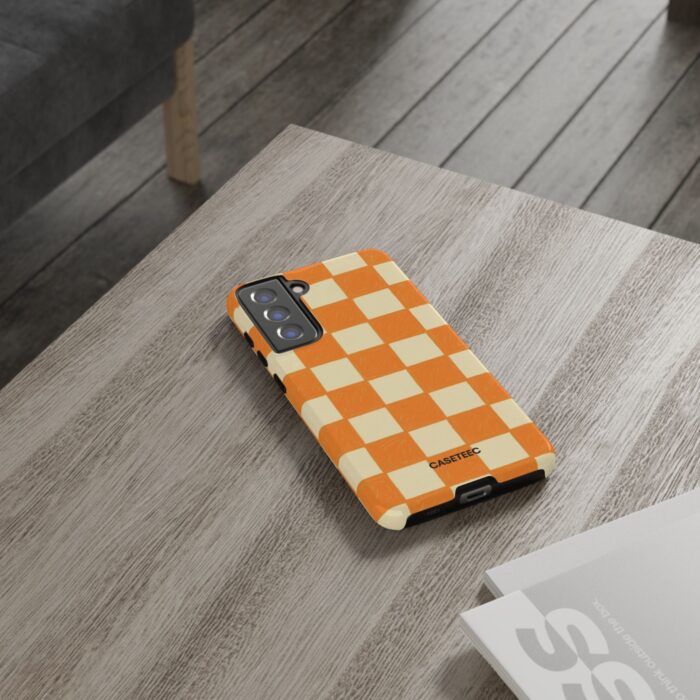 Creamsicle Checker Samsung Case - Image 19