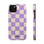 Lavender Checkered iPhone Case - Image 8