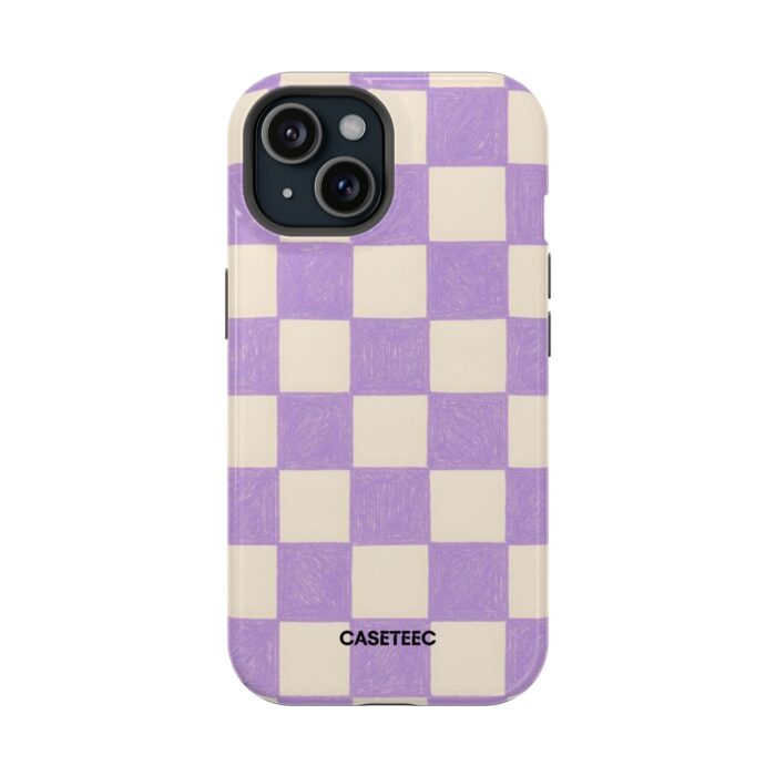 Lavender Checkered iPhone Case - Image 26