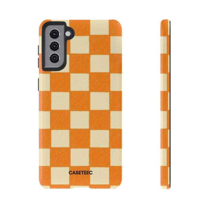 Creamsicle Checker Samsung Case - Image 12