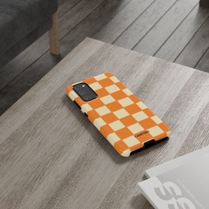 Creamsicle Checker Samsung Case - Image 17