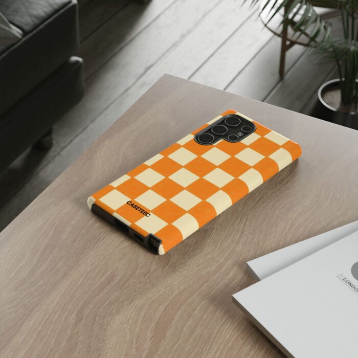 Creamsicle Checker Samsung Case - Image 25