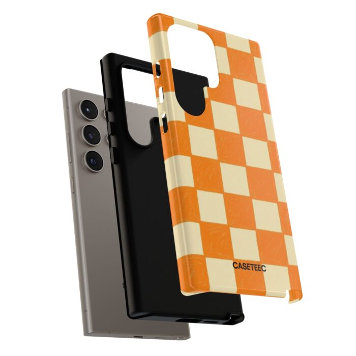 Creamsicle Checker Samsung Case - Image 48
