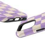 Lavender Checkered iPhone Case - Image 59