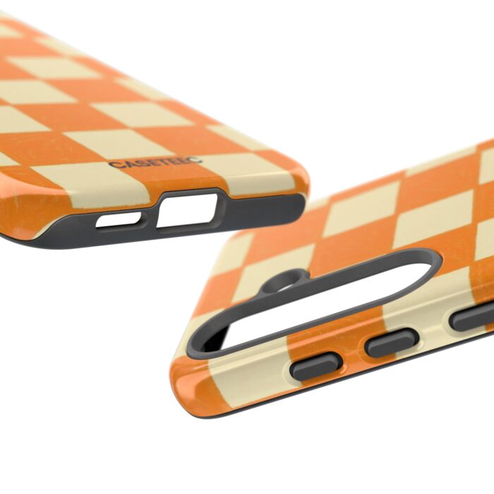 Creamsicle Checker Samsung Case - Image 51