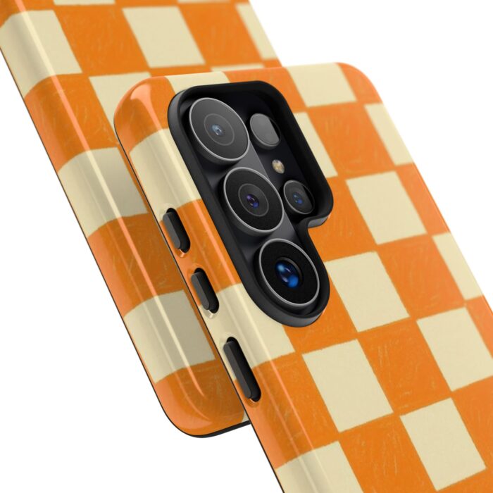 Creamsicle Checker Samsung Case - Image 2