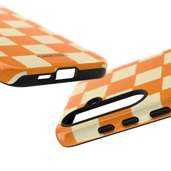 Creamsicle Checker Samsung Case - Image 43