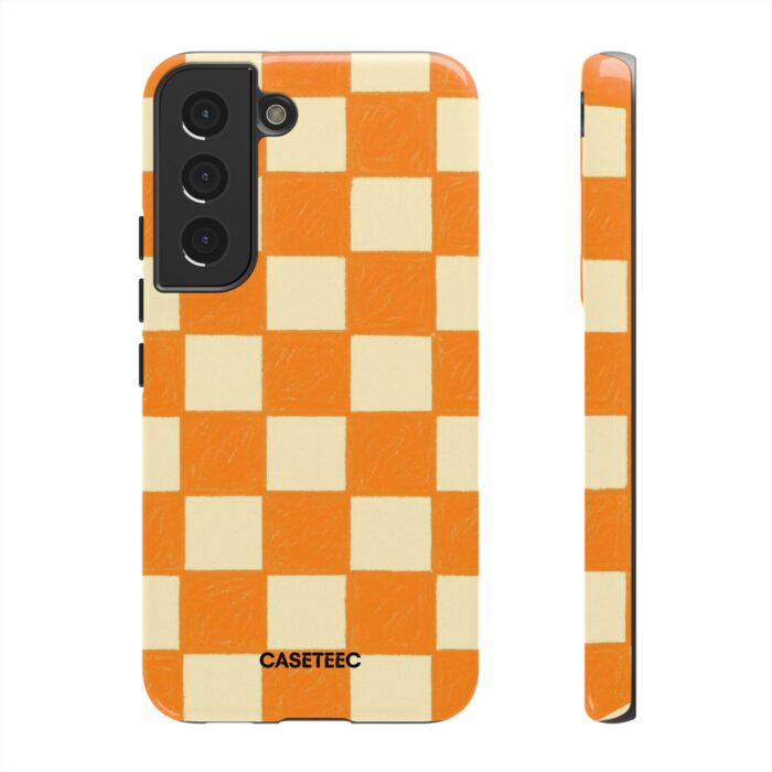 Creamsicle Checker Samsung Case - Image 20