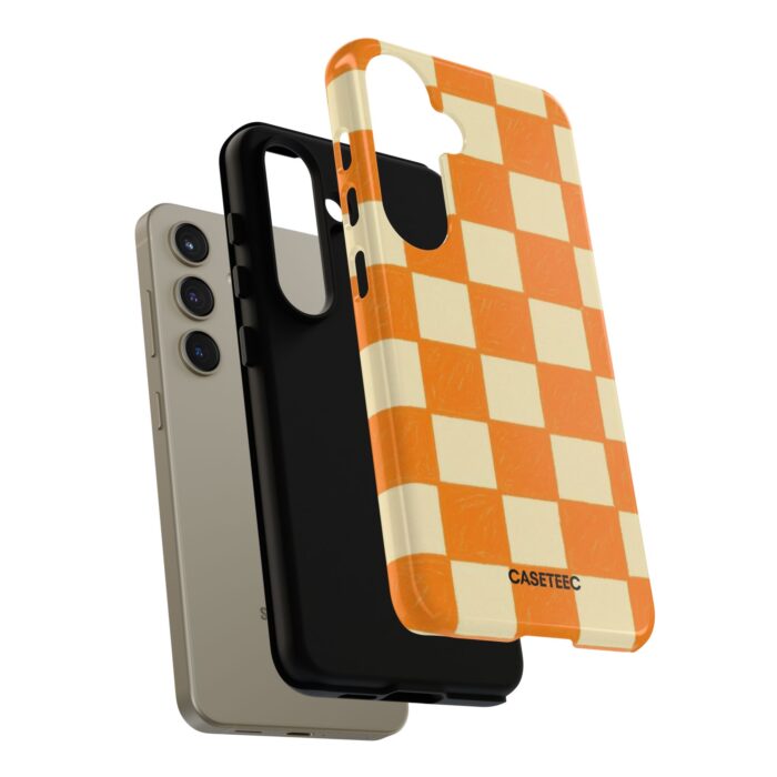 Creamsicle Checker Samsung Case - Image 40